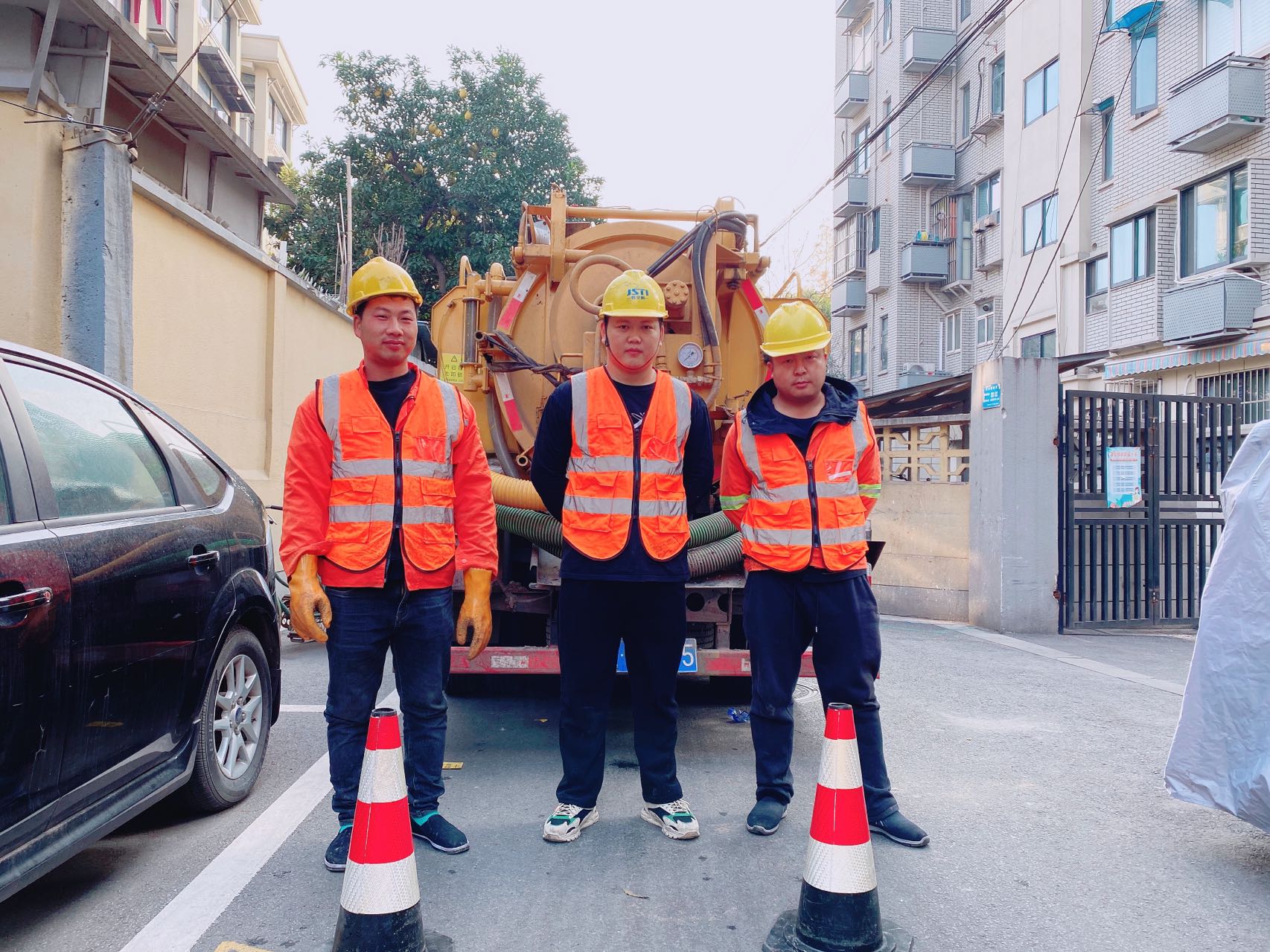 马渡村南京某小区管道清淤检测施工